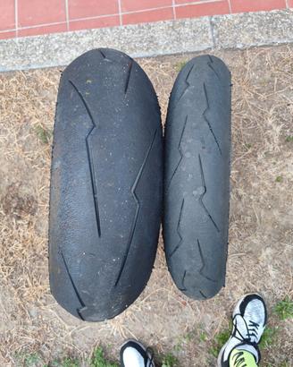 gomme Pirelli Supercorsa V2 sc1 120/70 e 180/60