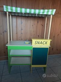 Chiosco Snack in legno + Pizza e Set Panini