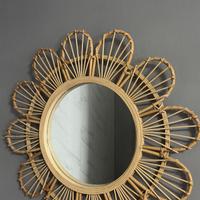 Specchio cornice in rattam (legno)