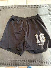 Pantaloncini Calcio Sportika Neri - Numero 16