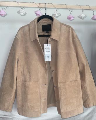 Giacca Zara vera pelle Leather Collection XL nuova