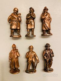 Statuine bronzo 6 grandi detective