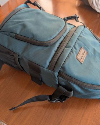 Zaino borsa fotografica mono spalla verde scuro