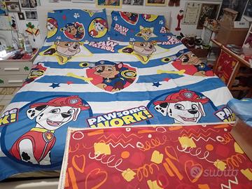 Set letto matrimoniale 3pz paw patrol