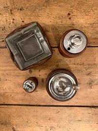 Set da fumo Vintage anni ‘70 Nova Tecno in pelle