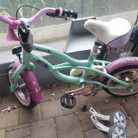 bici da bambina con rotelle 