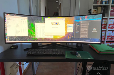 Monitor Curvo Samsung 49" Pollici 2k 240hz NVIDIA