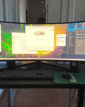 Monitor Curvo Samsung 49" Pollici 2k 240hz NVIDIA