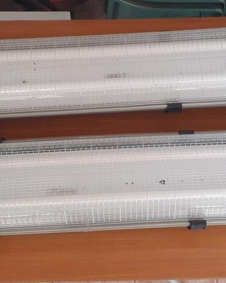 2 plafoniere Neon da 2 x 36w stagne come nuove 