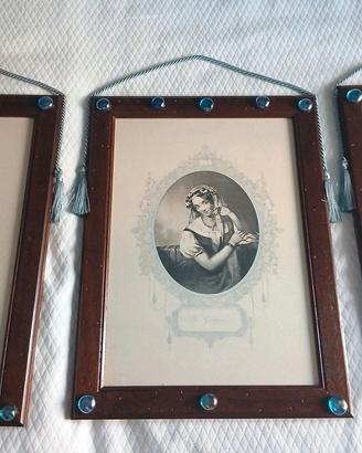 Trittico Quadri Vintage SAF Firenze - Vittoriani
