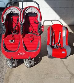 Passeggino doppio Pep Perego  e seggiolino auto