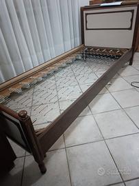 letto singolo e rete