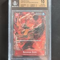 carta Roronoa Zoro OP01 025  BGS 10 pristine