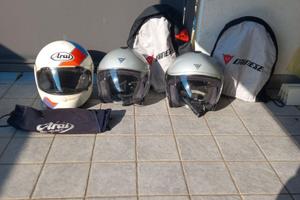 3 caschi datati ma di qualità!