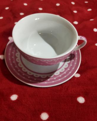Set da colazione con tazza e piattino cupcake