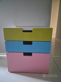Cassettiera IKEA 3 cassetti colorati – cameretta /