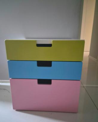 Cassettiera IKEA 3 cassetti colorati – cameretta /