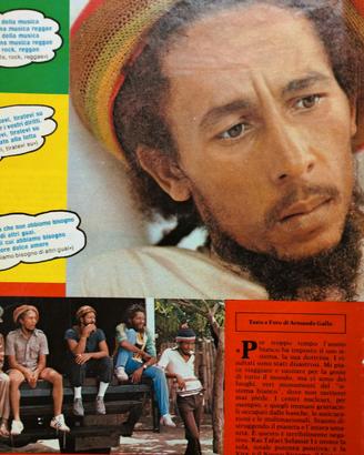Bob Marley 1980 - Raro - Foto da giornale