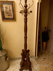 appendiabiti vintage in legno 