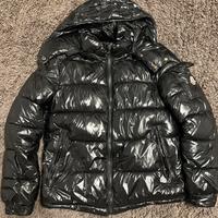 Piumino nero lucido da uomo taglia M