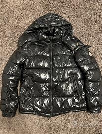 Piumino nero lucido da uomo taglia M