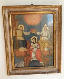 Quadro su tela,incoronazione della Vergine