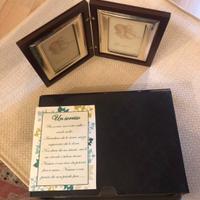 Porta foto doppio in argento