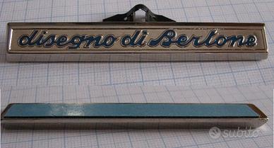 Targhetta disegno Bertone  _ Alfa Romeo Giulia GT