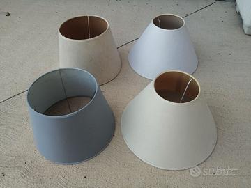 Paralumi cappelli lampade tessuto abat jour
