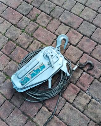 argano  manuale tirfor tu8 tractel