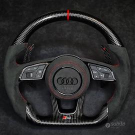 Volante per Audi in Pelle e Fibra di Carbonio