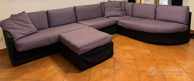 Divano modulare componibile – 9 posti con pouf