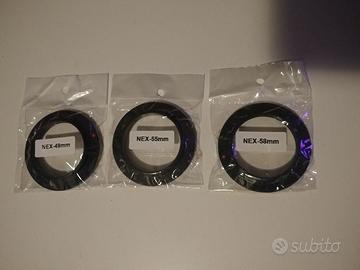 Anelli di inversione macro Sony E-mount