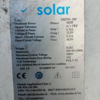 Pannello fotovoltaico 280W