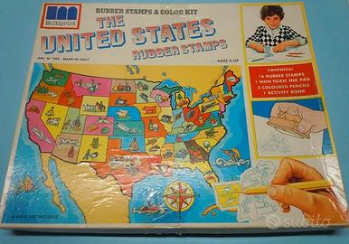 Set timbri vintage Collezione anni 70 STATI UNITI