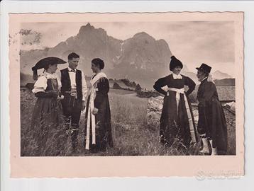 Cartolina Castelrotto Costumi Tipici anni 50