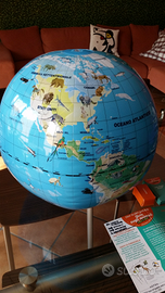 Mappamondo gonfiabile quiz + dado rubik's