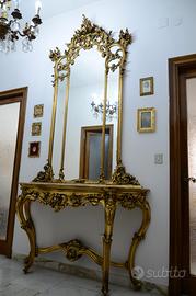 Consolle con specchiera grande