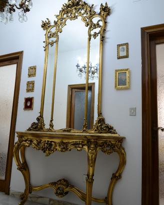 Consolle con specchiera grande