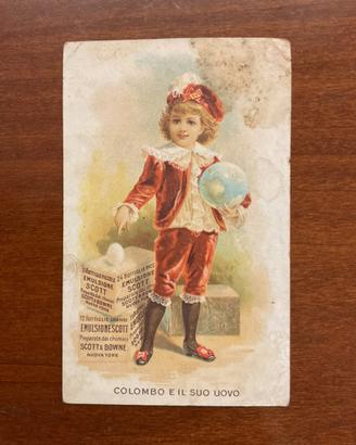 Rara Figurina Pubblicitaria di fine '800 - d'Epoca