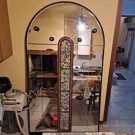 Specchio da parete con appendiabiti