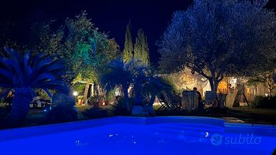 Villa con piscina e giardino sui quattro lati