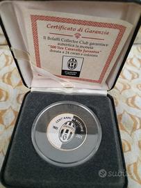 500 lire caravelle Juventus 24 carati bolaffi 