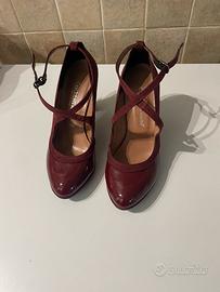 Scarpe donna bordeaux
