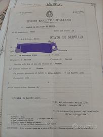 attestati militari 1 guerra mondiale 