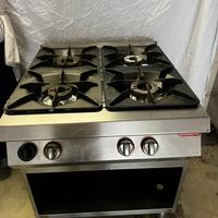 Cucina 4 fuochi AngeloPo professionale