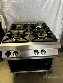 Cucina 4 fuochi AngeloPo professionale