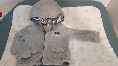 Felpa  original marines 12-18 mesi grigio