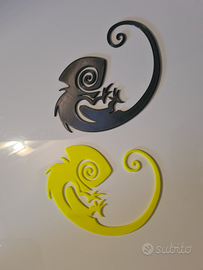 Decorazione murale stampa 3d camaleonte