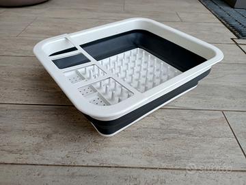 scolapiatti pieghevole h.12,5/h.5,5